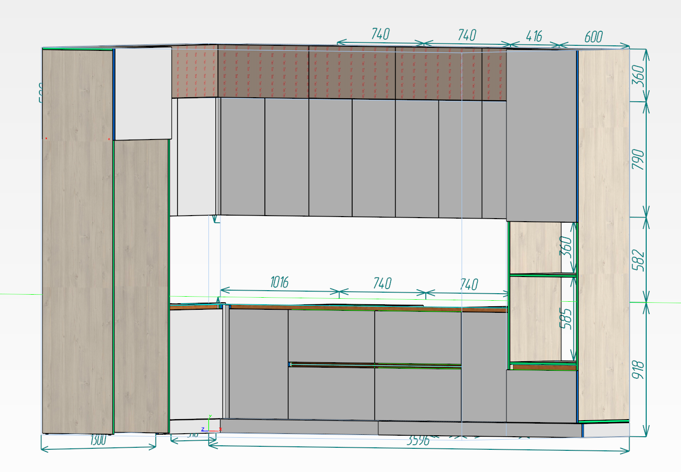 Кухня Угловая голо №119